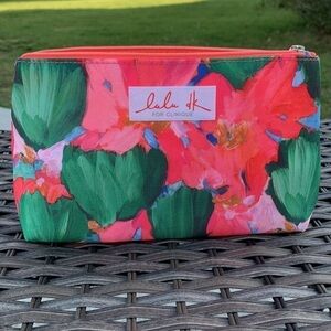Nwot Lulu Dk FOR CLINIQUE Floral Cosmetic Bag - Autumn 2015 Limited Edition